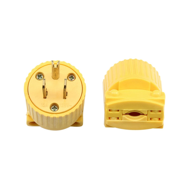 5-15P 125V Detachable Plug Adapter 15A Tripolar Power Adapter, US Plug - Consumer Electronics by buy2fix | Online Shopping UK | buy2fix