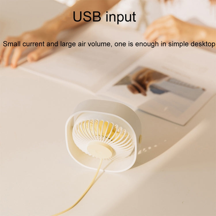 360 Degree Rotation  Wind 3 Speeds Mini USB Desktop Fan (Pink) - Consumer Electronics by buy2fix | Online Shopping UK | buy2fix