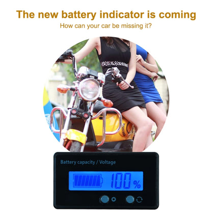 H6133 12V-84V Lead-acid Battery Voltage Tester Percentage Voltmeter Gauge Lithium Battery Status Monitor(Blue Light) - Consumer Electronics by buy2fix | Online Shopping UK | buy2fix