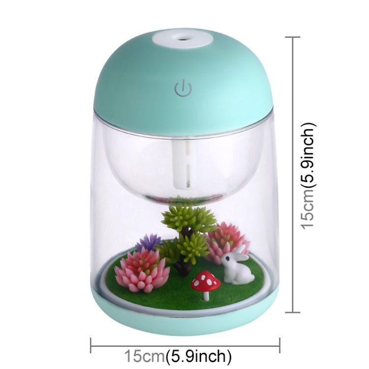 Imycoo WT602 2W Portable Mini Micro Landscape Design USB Charge Aromatherapy Air Humidifier with LED Colorful Light, Water Tank Capacity: 180ml, DC 5V(Green) - Home & Garden by buy2fix | Online Shopping UK | buy2fix