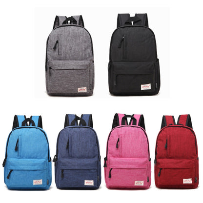 Universal Multi-Function Canvas Laptop Computer Shoulders Bag Leisurely Backpack Students Bag, Big Size: 42x29x13cm, For 15.6 inch and Below Macbook, Samsung, Lenovo, Sony, DELL Alienware, CHUWI, ASUS, HP(Magenta) - Backpack by buy2fix | Online Shopping UK | buy2fix