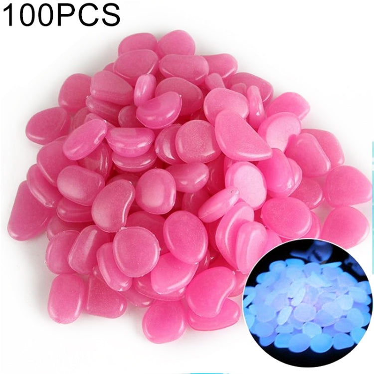 100 PCS Glow in The Dark Garden Pebbles for Walkways & Decoration and Plants Luminous Stones(Dark Purple) - Home & Garden by buy2fix | Online Shopping UK | buy2fix