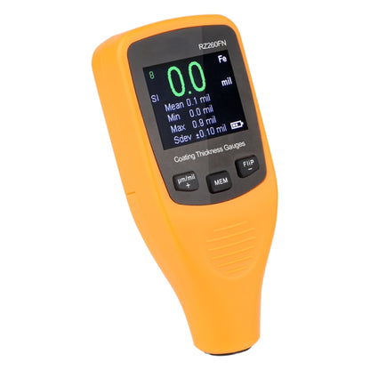 RZ260FN Ferrous & Non-Ferrous 2 in 1 LCD Display Ultrasonic Coating Paint Thickness Gauge Meter Tools (Orange) - Coating Thickness Gauge by buy2fix | Online Shopping UK | buy2fix