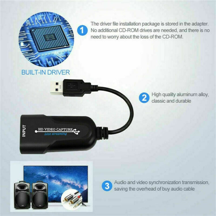 K004 HDMI to USB 3.0 UVC HD Video Capture (Black) - Consumer Electronics by buy2fix | Online Shopping UK | buy2fix