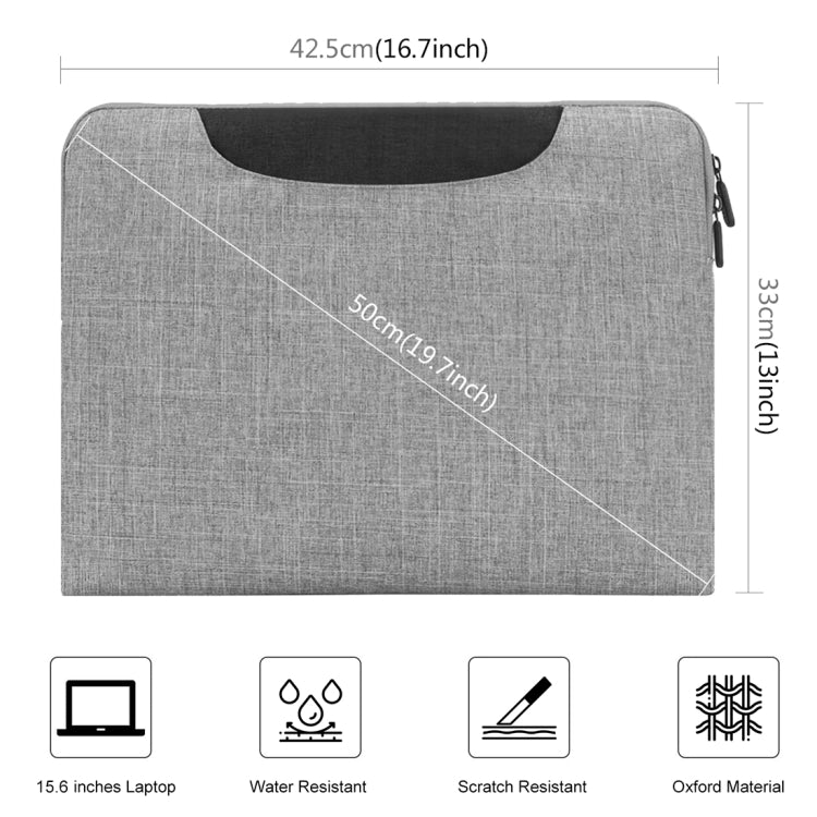 HAWEEL 15.6inch Laptop Handbag, For Macbook, Samsung, Lenovo, Sony, DELL Alienware, CHUWI, ASUS, HP, 15.6 inch and Below Laptops(Grey) - 13.3 inch by HAWEEL | Online Shopping UK | buy2fix