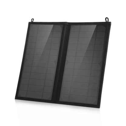 HAWEEL 12W 2 Panels Foldable Solar Panel Charger Bag with 5V / 3.1A Max Dual USB Ports, Support QC3.0 and AFC - Charger by HAWEEL | Online Shopping UK | buy2fix