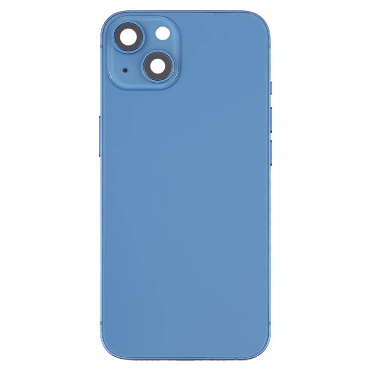 For iPhone 13 Battery Back Cover with Side Keys & Card Tray & Power + Volume Flex Cable & Wireless Charging Module(Blue) - Repair & Spare Parts by buy2fix | Online Shopping UK | buy2fix