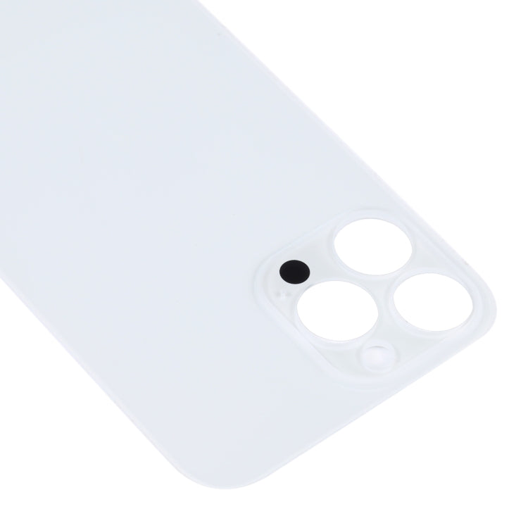 Easy Replacement Big Camera Hole Glass Back Battery Cover for iPhone 14 Pro Max(White) - Repair & Spare Parts by buy2fix | Online Shopping UK | buy2fix