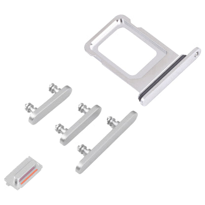 SIM Card Tray + SIM Card Tray + Side Keys for iPhone 14 Pro Max (Silver) - Repair & Spare Parts by buy2fix | Online Shopping UK | buy2fix