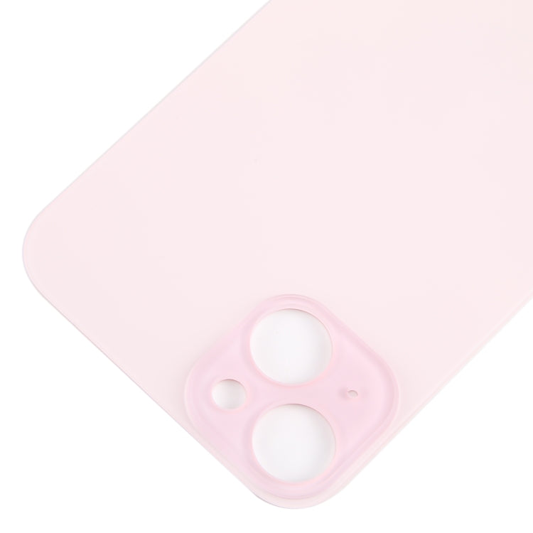 For iPhone 15 Plus Glass Battery Back Cover(Pink) -  by buy2fix | Online Shopping UK | buy2fix