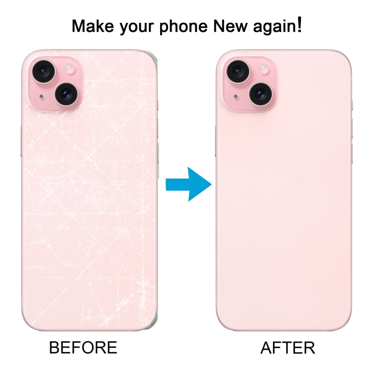 For iPhone 15 Plus Glass Battery Back Cover(Pink) -  by buy2fix | Online Shopping UK | buy2fix