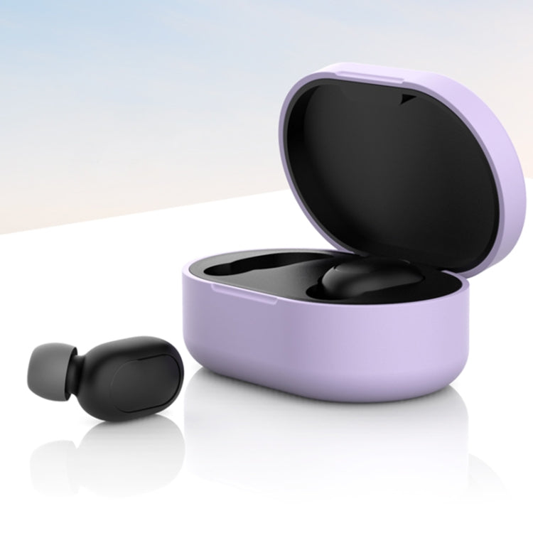 Silicone Charging Box Protective Case for Xiaomi Redmi AirDots / AirDots S / AirDots 2(Purple) - Xiaomi Earphone Case by buy2fix | Online Shopping UK | buy2fix