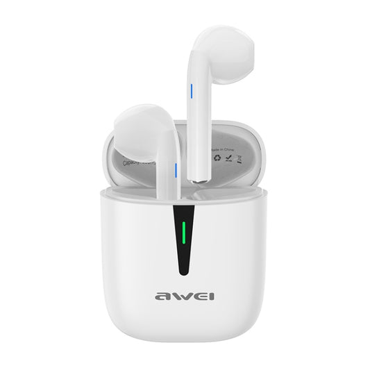 awei T21 Bluetooth V5.0 Ture Wireless Sports TWS Headset with Charging Case (White) - TWS Earphone by awei | Online Shopping UK | buy2fix