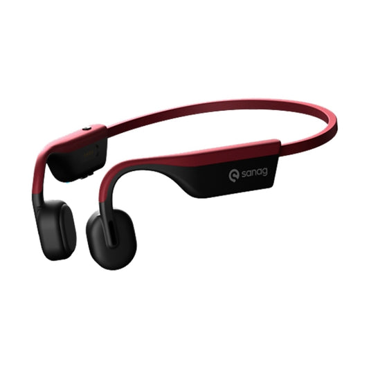 Sanag A9S Pro Air Conduction Bluetooth 5.1 HiFi Sports Earphone (Red Black) - Sport Earphone by Sanag | Online Shopping UK | buy2fix