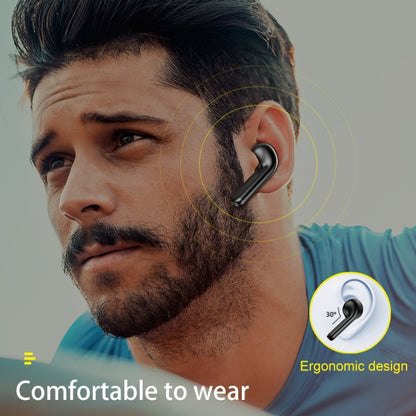 awei T15 TWS Bluetooth V5.0 Ture Wireless Sports Headset with Charging Case(Black) - TWS Earphone by awei | Online Shopping UK | buy2fix