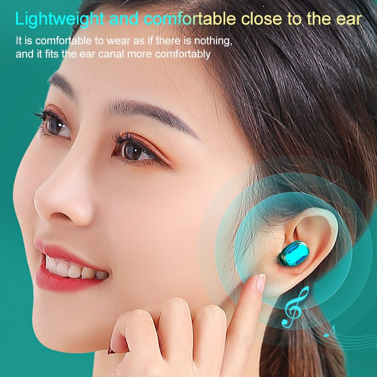 A22 English Version Pull-out Digital Display Bluetooth Earphone with Magnetic Charging Box, Support Touch Light & Power Bank (White) - Bluetooth Earphone by buy2fix | Online Shopping UK | buy2fix