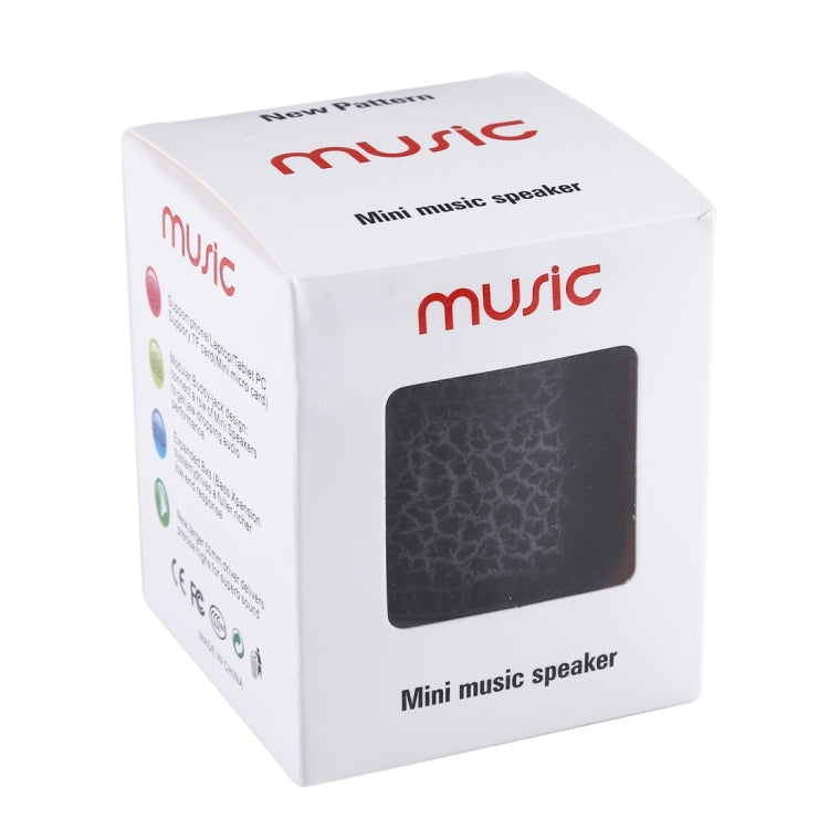 A9 Mini Portable Glare Crack Bluetooth Stereo Speaker with LED Light, Built-in MIC, Support Hands-free Calls & TF Card(Black) - Mini Speaker by buy2fix | Online Shopping UK | buy2fix