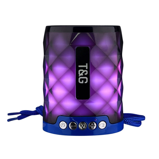 T&G TG155 Bluetooth 4.2 Mini Portable Wireless Bluetooth Speaker with Colorful Lights(Blue) - Mini Speaker by T&G | Online Shopping UK | buy2fix