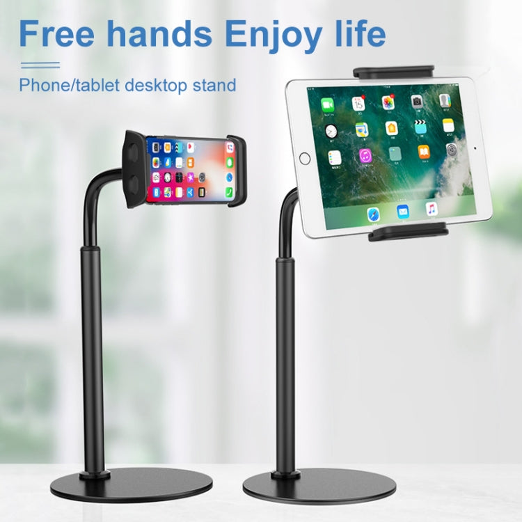 ZM-15 Rotatable Aluminum Alloy Desktop Stand Lazy Stand for 4.7-12.9 inch Mobile Phones / Tablets(Black) - Desktop Holder by buy2fix | Online Shopping UK | buy2fix