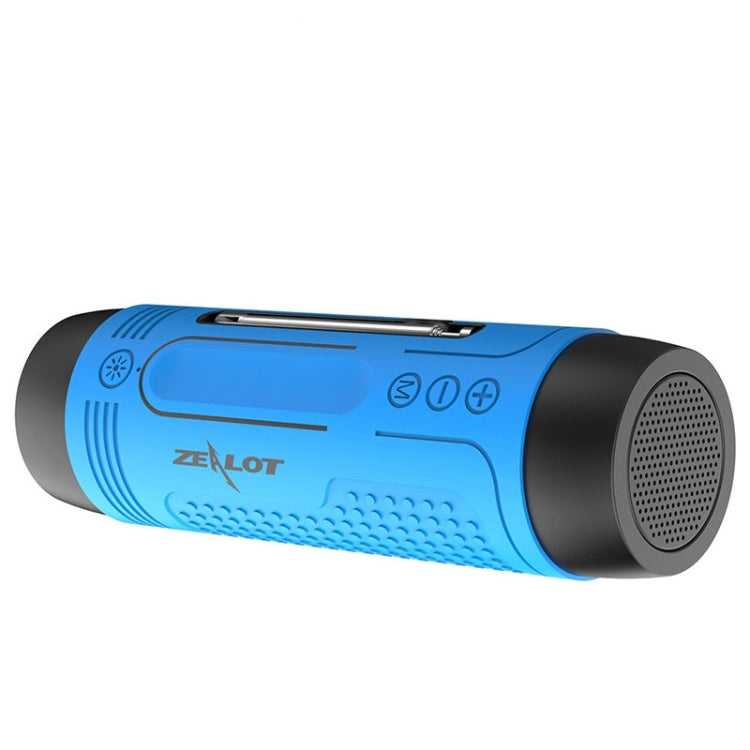 ZEALOT A2 Multifunctional Bass Wireless Bluetooth Speaker, Built-in Microphone, Support Bluetooth Call & AUX & TF Card & LED Lights (Blue) - Desktop Speaker by ZEALOT | Online Shopping UK | buy2fix