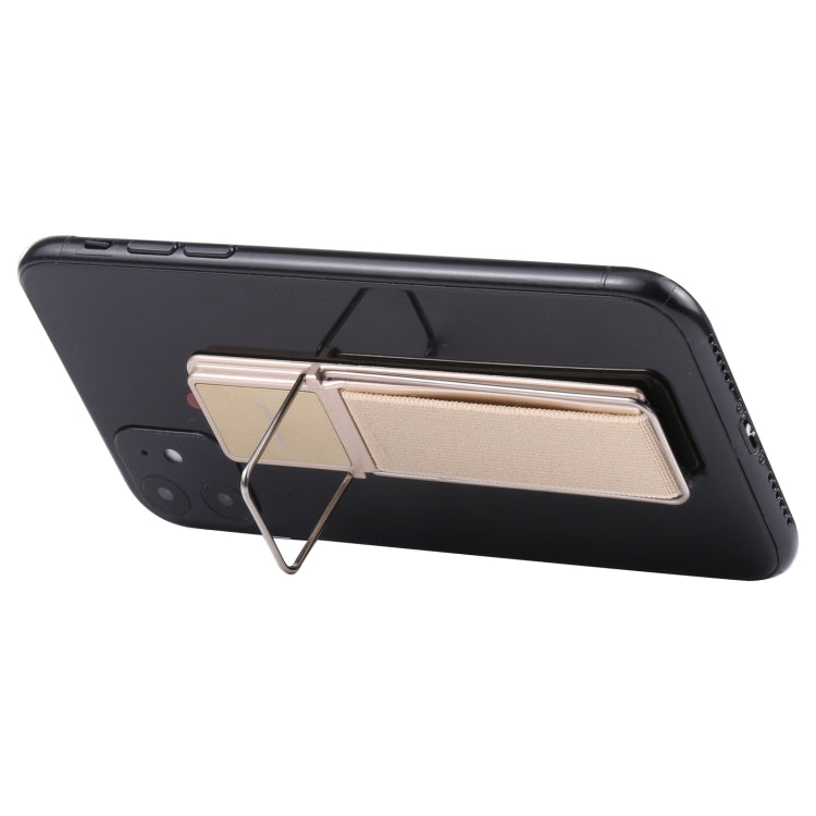 cmzwt CPS-030 Adjustable Folding Magnetic Mobile Phone Holder Bracket with Grip (Gold) - Hand-Sticking Bracket by buy2fix | Online Shopping UK | buy2fix