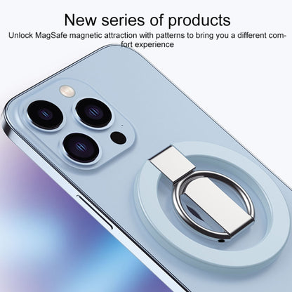 MagSafe Magnetic Adhesive Free Double Joint Ring Holder For iPhone 13 Series / iPhone 12 Series(White) - Ring Holder by buy2fix | Online Shopping UK | buy2fix