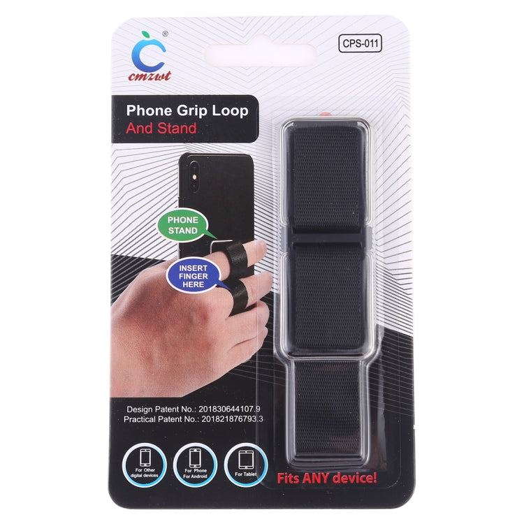 CPS-011 Universal Phone Grip Loop & Stand Holder (Black) - Ring Holder by buy2fix | Online Shopping UK | buy2fix