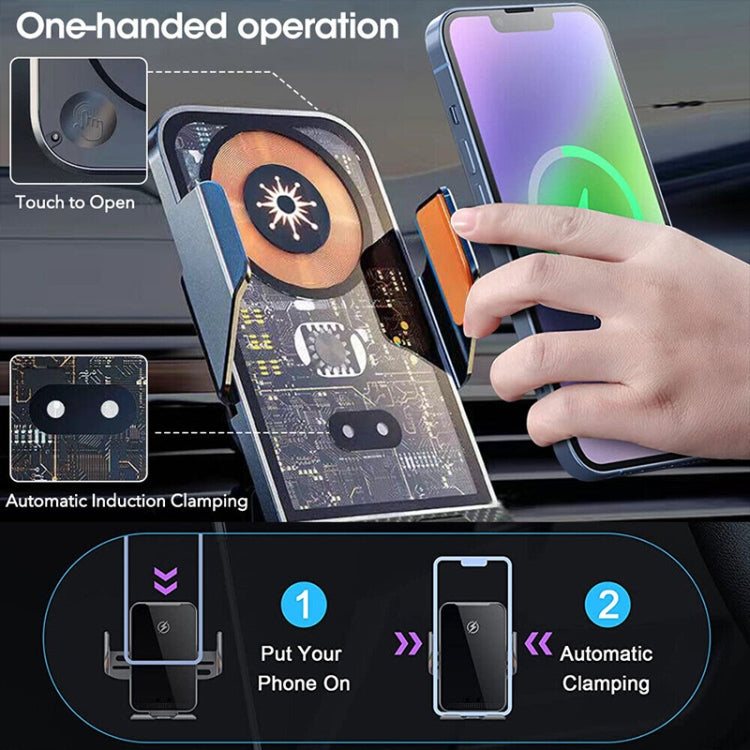 WK WP-U204 15W Vanguard Series Extraordinary Wireless Charging Car Holder - Wireless Charger Holders by WK | Online Shopping UK | buy2fix