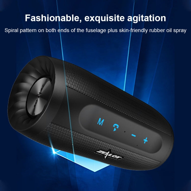ZEALOT S7 Portable Smart Touch Stereo Bluetooth Speaker with Built-in Mic, Support Hands-Free Call & TF Card & AUX (Black) - Desktop Speaker by ZEALOT | Online Shopping UK | buy2fix