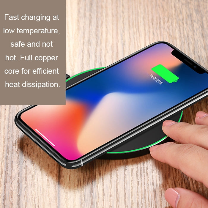 GY-68 Ultra-Thin Aluminum Alloy Wireless Fast Charging Qi Charger Pad(Gold) - Wireless Charger by buy2fix | Online Shopping UK | buy2fix