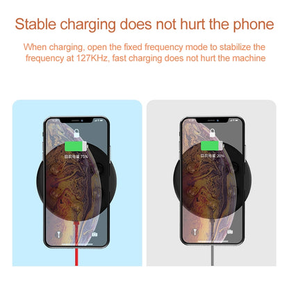 10W Portable Suction Cup Mobile Phone Fast Charging Wireless Charger, Suitable for iPhone 8 / X, Length: 1.5m(Red) - Apple Accessories by buy2fix | Online Shopping UK | buy2fix