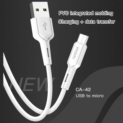 Yesido CA42 2.4A USB to Micro USB Charging Cable, Length: 1m(Black) - Micro USB Cable by Yesido | Online Shopping UK | buy2fix