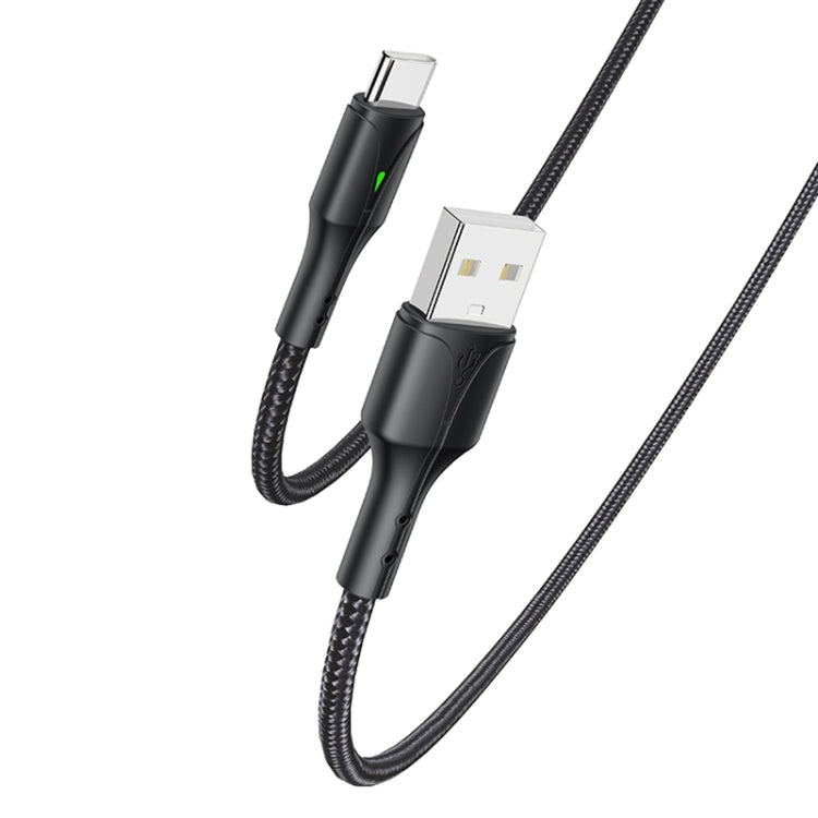 Yesido CA97 2.4A USB to USB-C / Type-C Charging Cable with Indicator Light, Length: 1.2m - USB-C & Type-C Cable by Yesido | Online Shopping UK | buy2fix