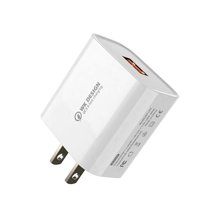 WK WP-U57 Max 18W Maxspeed QC3.0 Fast Charger (US Plug) - Apple Accessories by WK | Online Shopping UK | buy2fix