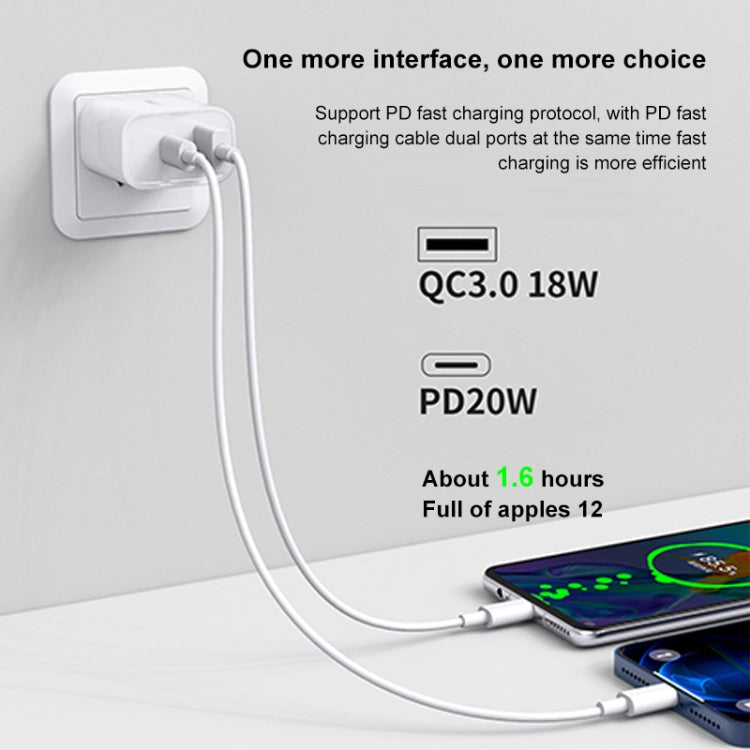WK WP-U53 QC3.0 Charger 20W USB Type-C Maxspeed PD Fast Charger(UK Plug) - Apple Accessories by WK | Online Shopping UK | buy2fix