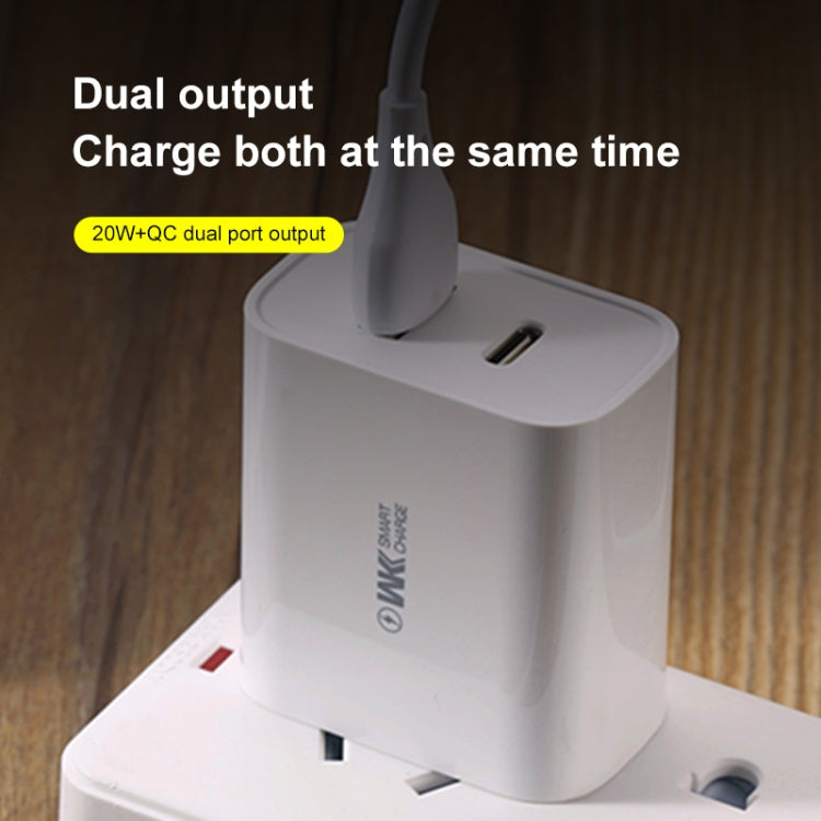 WK WP-U53 QC3.0 Charger 20W USB Type-C Maxspeed PD Fast Charger(EU Plug) - Apple Accessories by WK | Online Shopping UK | buy2fix