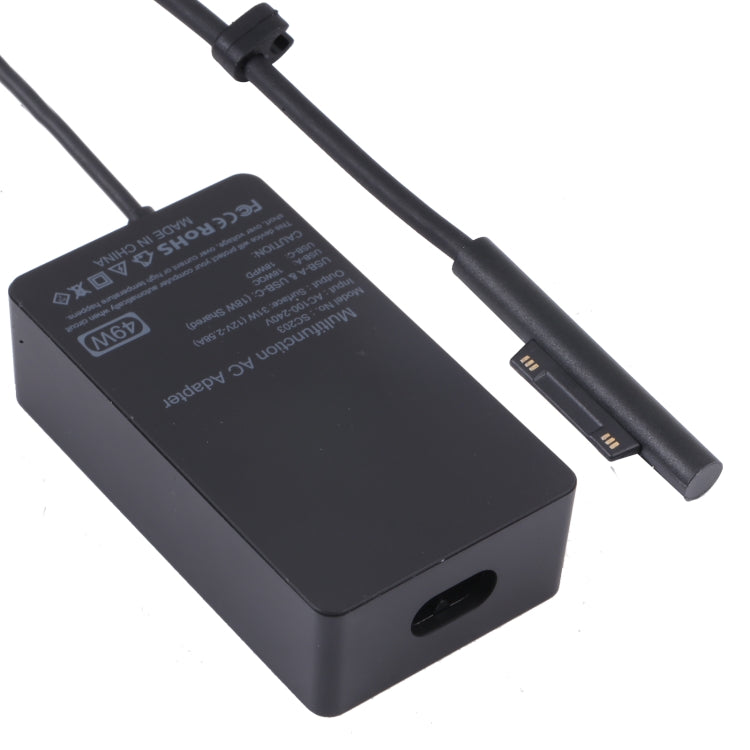 SC203 12V 2.58A 49W AC Power Charger Adapter For Microsoft Surface Pro 6/Pro 5/Pro 4（US Plug） - For Microsoft by buy2fix | Online Shopping UK | buy2fix