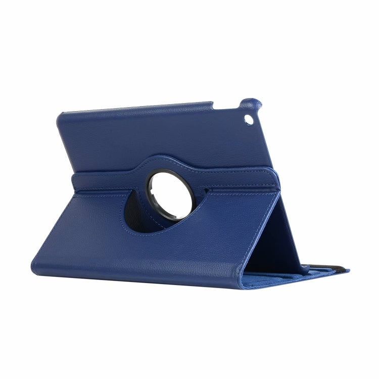 For iPad 10.2 / iPad Air 2019 10.5 / iPad 10.2 2020 Litchi Texture Horizontal Flip 360 Degrees Rotation Leather Case(Blue) - iPad 10.2 Cases by buy2fix | Online Shopping UK | buy2fix