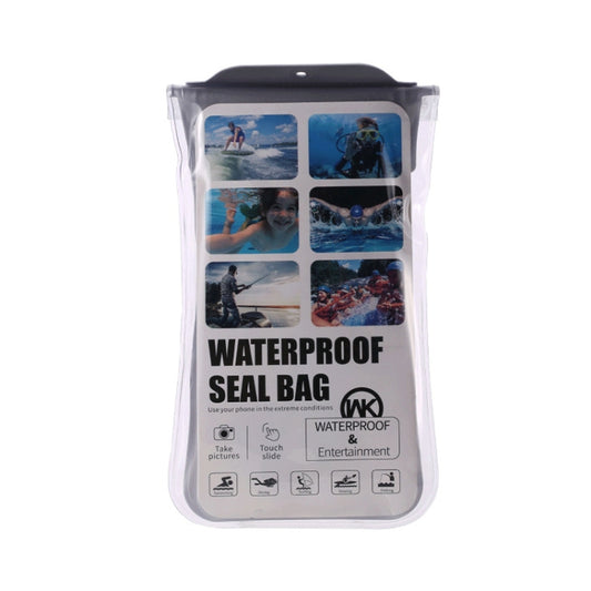 WK WT-Q02 Waterproof Bag with Lanyard for Smart Phones 6.5 inch or Below (Silver) - Waterproof Bag by WK | Online Shopping UK | buy2fix