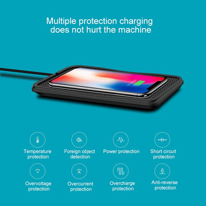 C3 QI Standard Vehicle Anti-skid Wireless Fast Charging Charger - Apple Accessories by buy2fix | Online Shopping UK | buy2fix