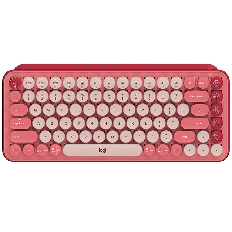 Logitech POP KEYS Round Button Bluetooth Mechanical Keyboard (Pink) - Wireless Keyboard by Logitech | Online Shopping UK | buy2fix