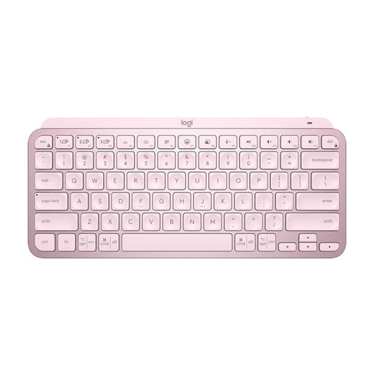 Logitech MX Keys Mini Wireless Bluetooth Ultra-thin Smart Backlit Keyboard (Pink) - Wireless Keyboard by Logitech | Online Shopping UK | buy2fix