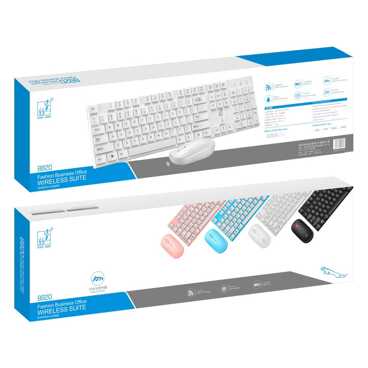 ZGB 8820 Candy Color Wireless Keyboard + Mouse Set (Black) - Wireless Keyboard by Chasing Leopard | Online Shopping UK | buy2fix