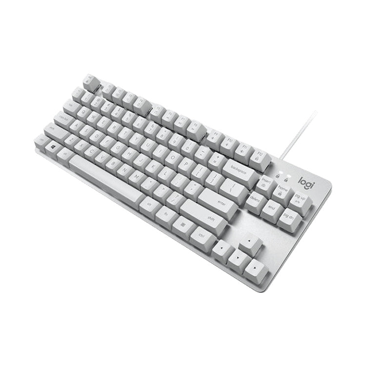 Logitech K835 Mini Mechanical Wired Keyboard, Red Shaft (White) - Wired Keyboard by Logitech | Online Shopping UK | buy2fix