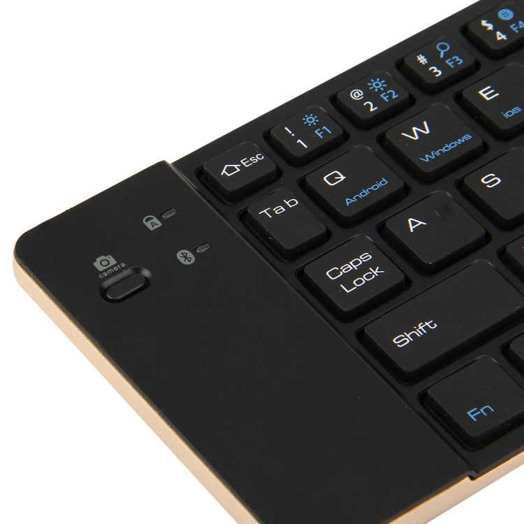 F66 Foldable Bluetooth Wireless 66 Keys Keyboard, Support Android / Windows / iOS(Gold) - Wireless Keyboard by buy2fix | Online Shopping UK | buy2fix