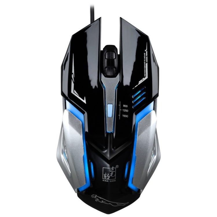 Chasing Leopard K1 USB 1600DPI Three-speed Adjustable LED Backlight Mute Wired Optical Gaming Mouse, Length: 1.3m(Jet Black) - Computer & Networking by Chasing Leopard | Online Shopping UK | buy2fix