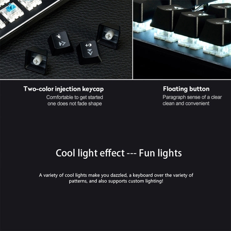 Ajazz AK35I Multimedia Knob Gaming Backlight Alloy Machinery Keyboard (Black Tea Axis) - Wired Keyboard by Ajazz | Online Shopping UK | buy2fix