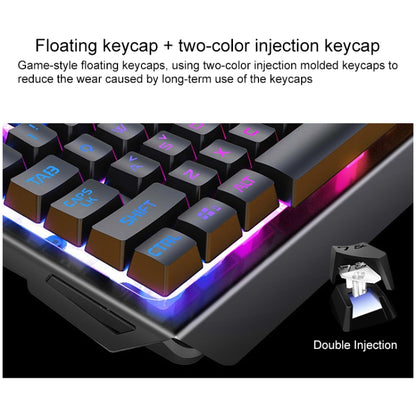 YINDIAO V2 Mechanical Feel Gaming Keyboard Mouse Set (White Rainbow Light) - Wired Keyboard by YINDIAO | Online Shopping UK | buy2fix