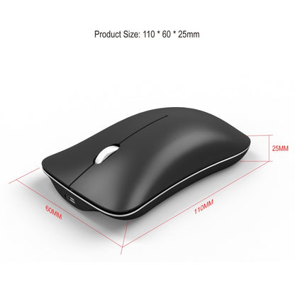 HXSJ T23 Bluetooth + 2.4GHz Wireless Dual Modes 4-Keys 1600 DPI Adjustable Ergonomics Optical Mouse - Wireless Mice by HXSJ | Online Shopping UK | buy2fix