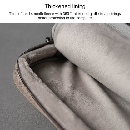 POFOKO Functional Wind Series E550 13.3 inch Portable Waterproof Wear-resistant Polyester Laptop Handbag(Khaki) - 13.3 inch by POFOKO | Online Shopping UK | buy2fix